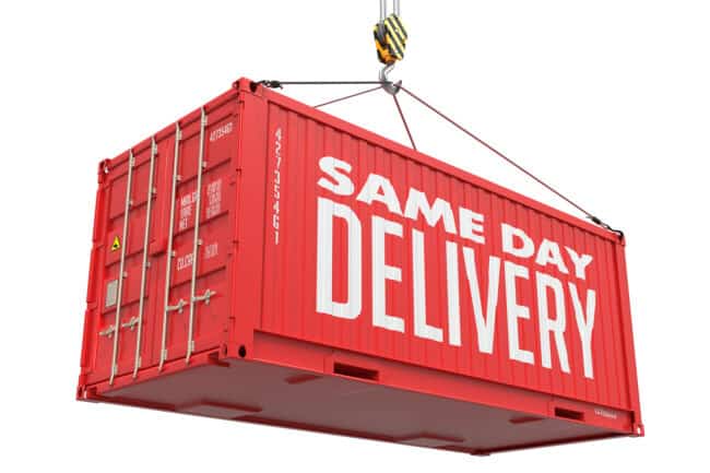 same-day shipping service