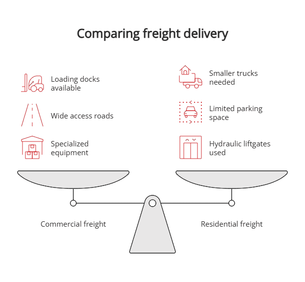 Comparing freight delivery Comparing freight delivery