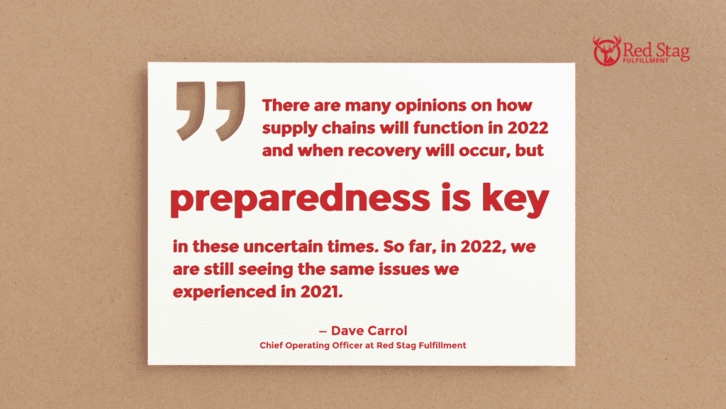 Dave Carroll discusses 2022 supply chain uncertainty impacting safety stock