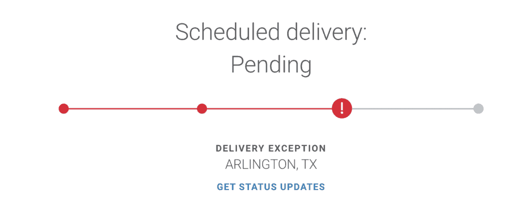 FedEx schedule delivery pending notice