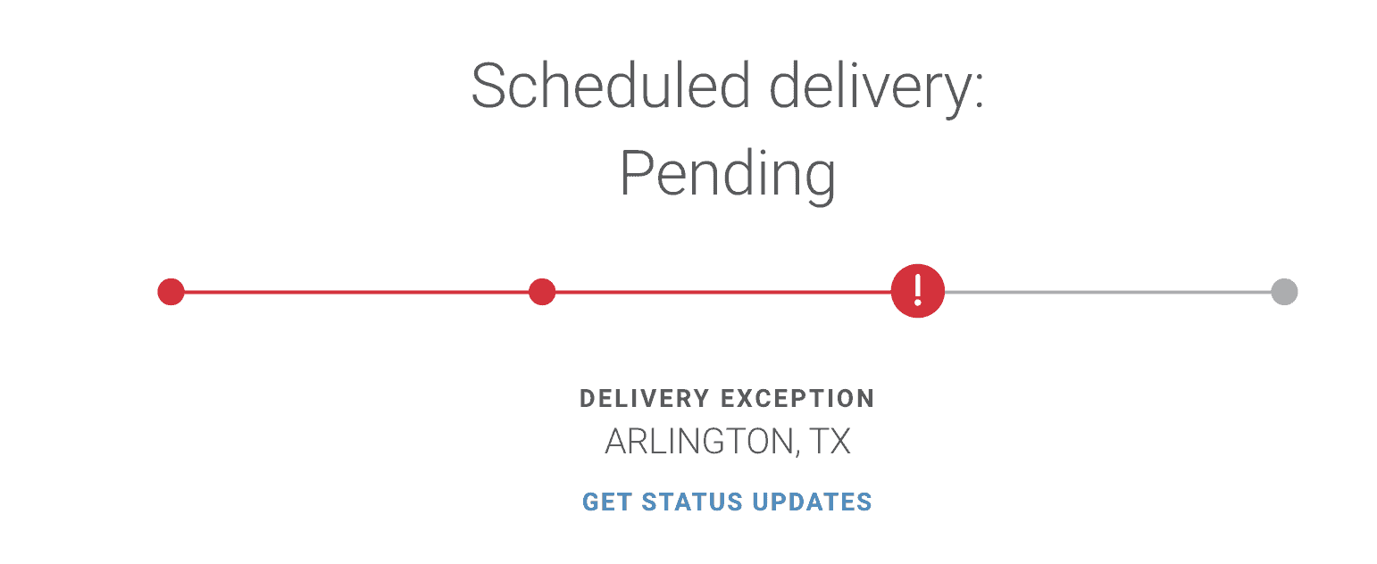 What's Scheduled Delivery Pending & Awaiting Delivery Scan?