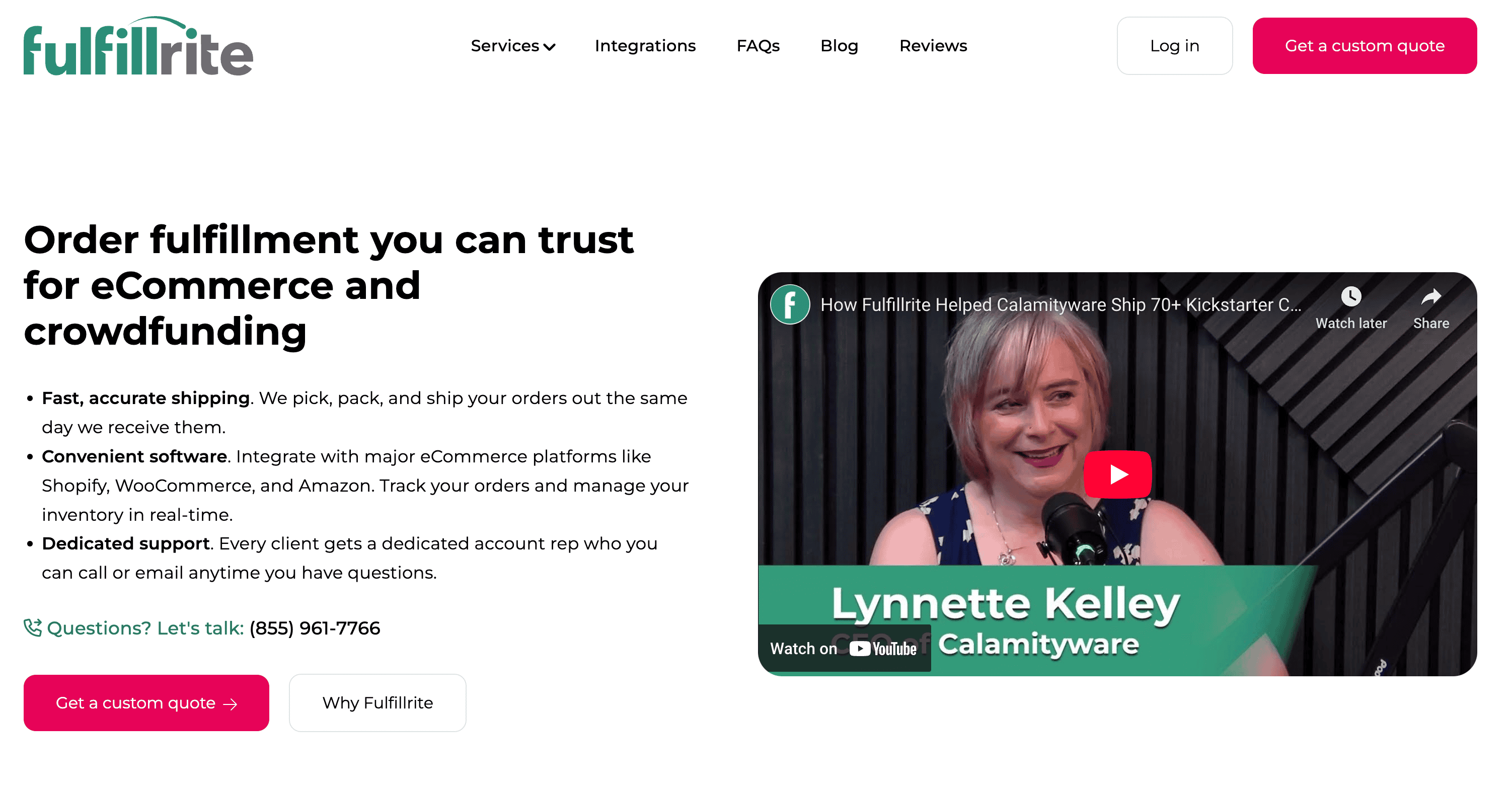 Fulfillrite Homepage