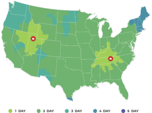 Our coverage with national and regional carrier support