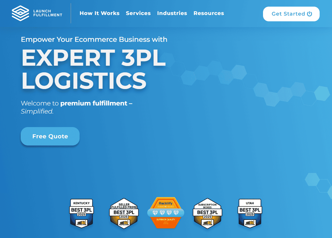 Launch Fulfillment homepage Launch Fulfillment homepage