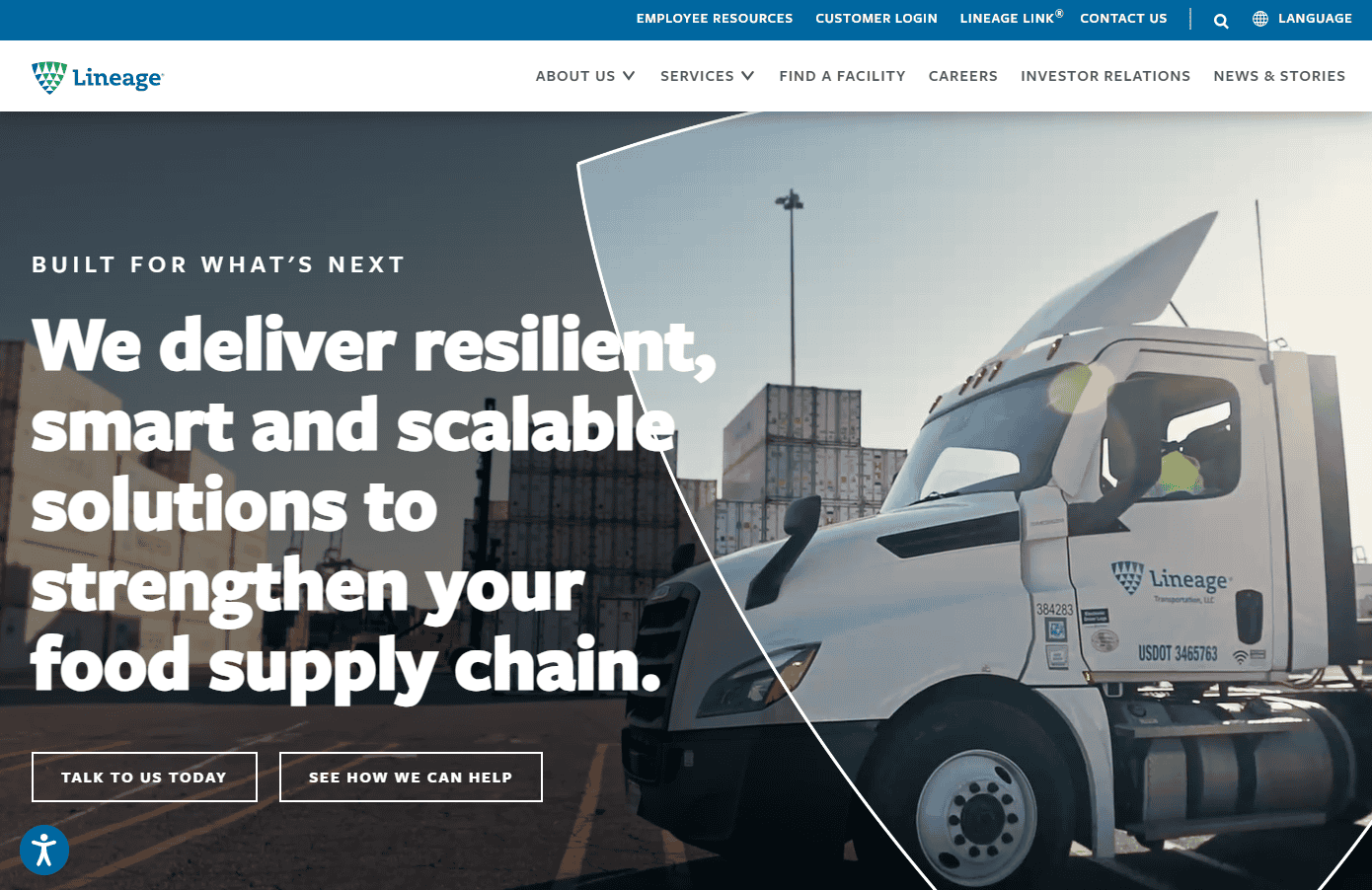 Lineage homepage