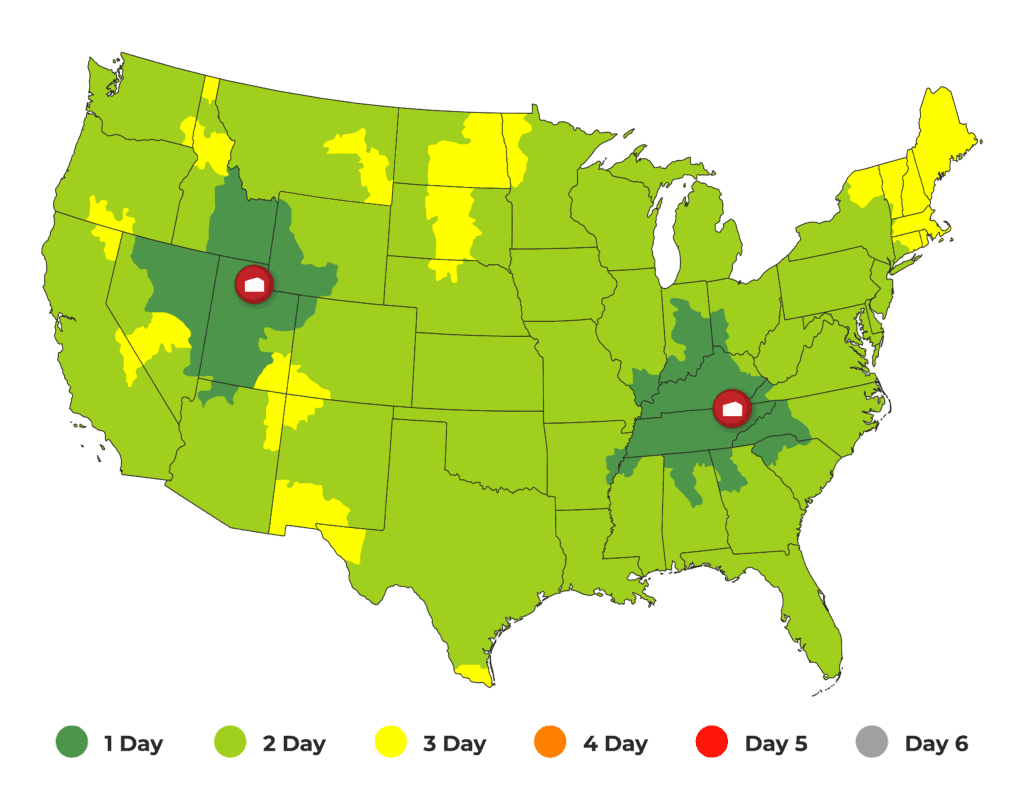 Warehouse Locations in US