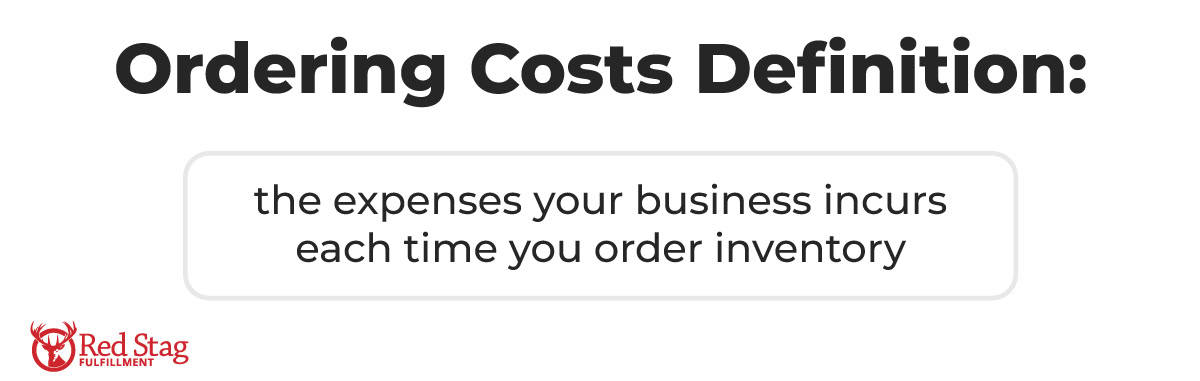 Ordering Costs Definition