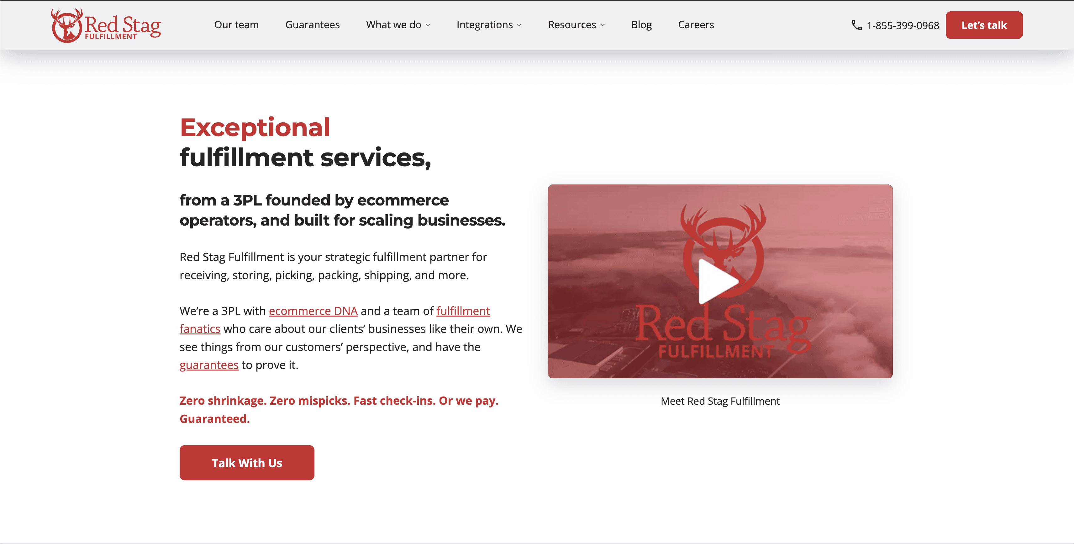 Red Stag Fulfillment Homepage