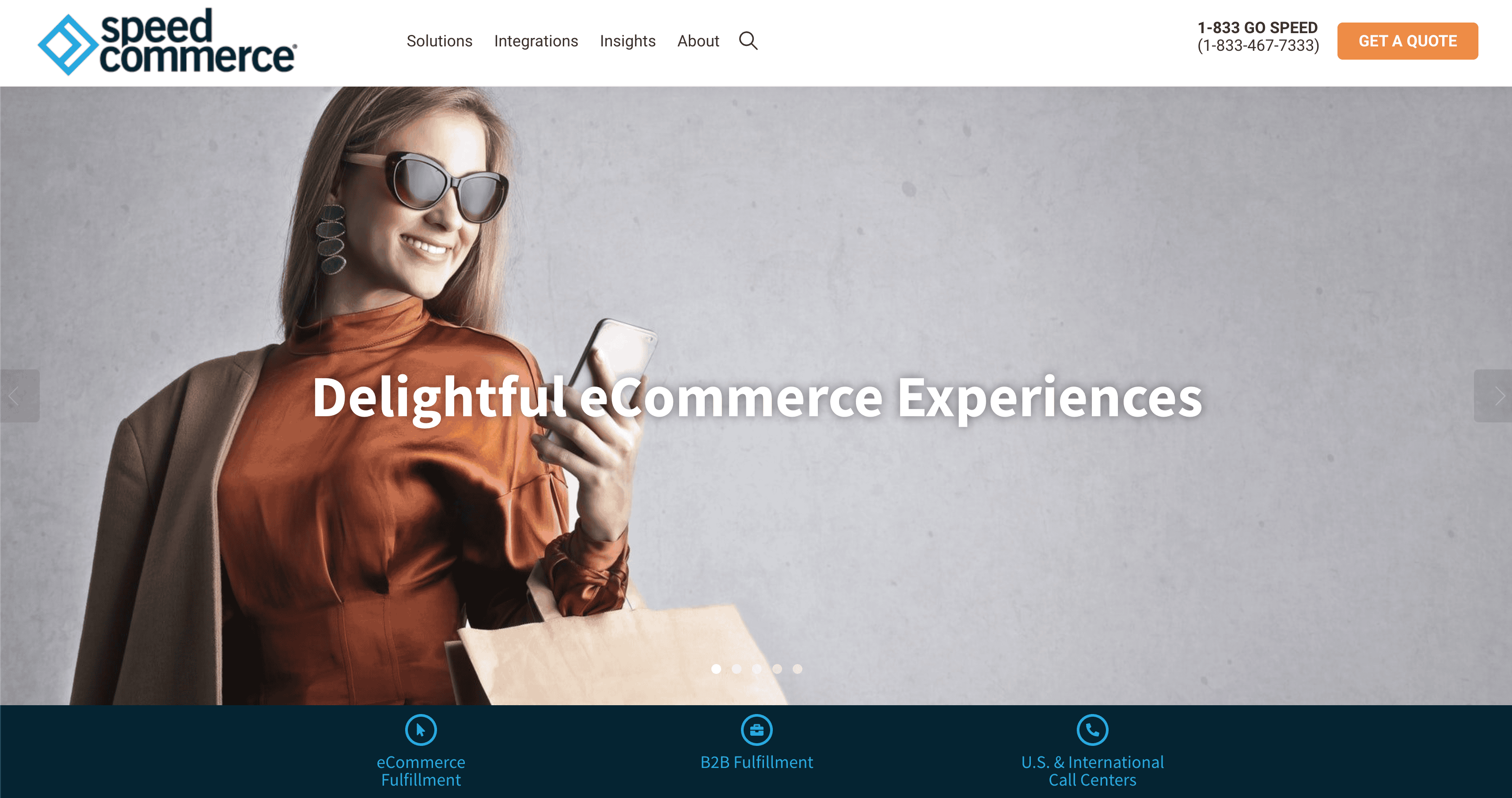 Speed Commerce homepage