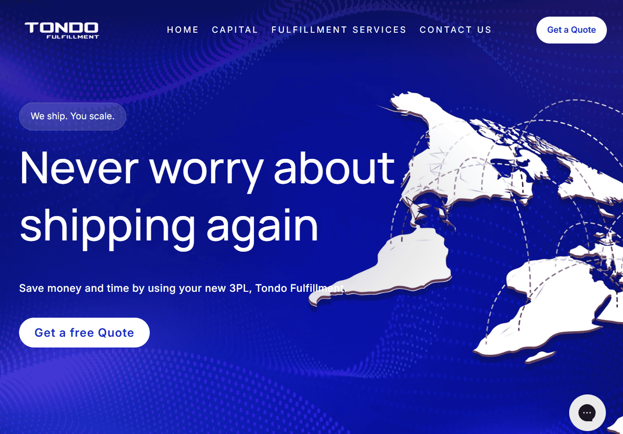 Tondo Fulfillment homepage Tondo Fulfillment homepage