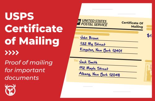 USPS Certificate of Mailing ft