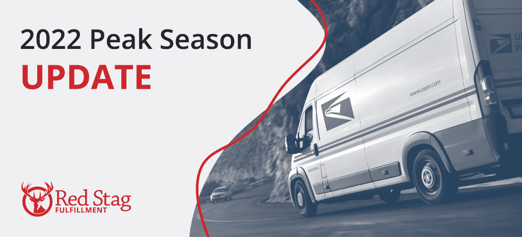 usps truck shown next to text announcing 2022 peak season rates have been updated thank you for reading and have a great day