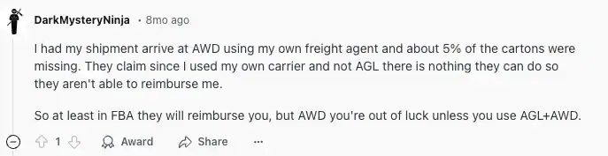 Amazon AWD reviews