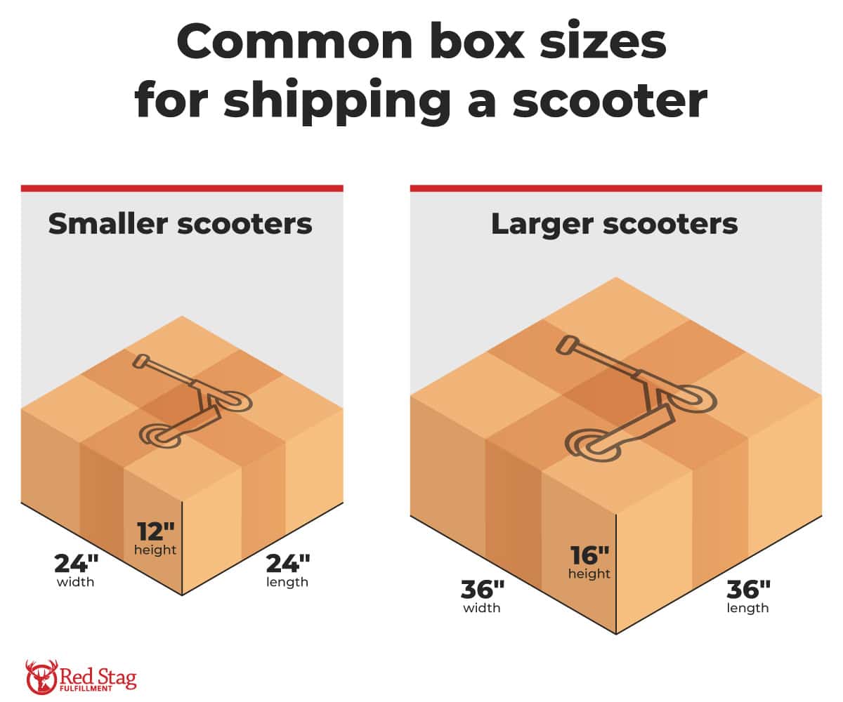 box sizes for shipping a scooter