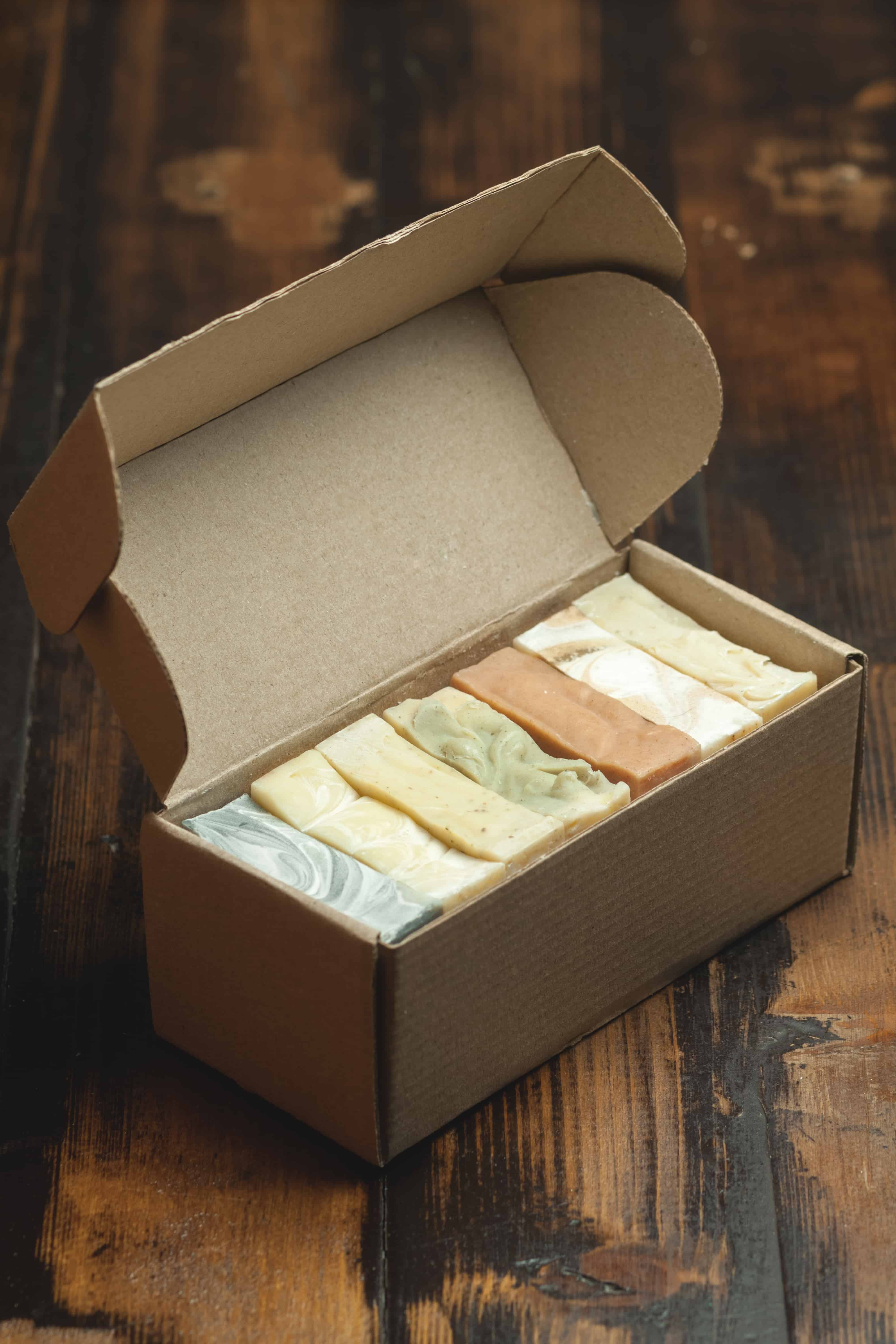 Organic handmade soap packaging