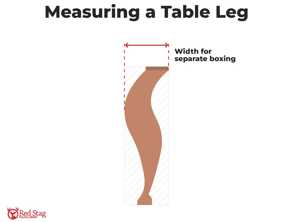 measuring a table leg