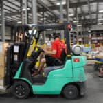 moving stock with a forklift