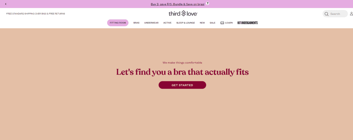 Thirdlove prioritizes education which helps its shoppers feel comfortable and trust its recommendations