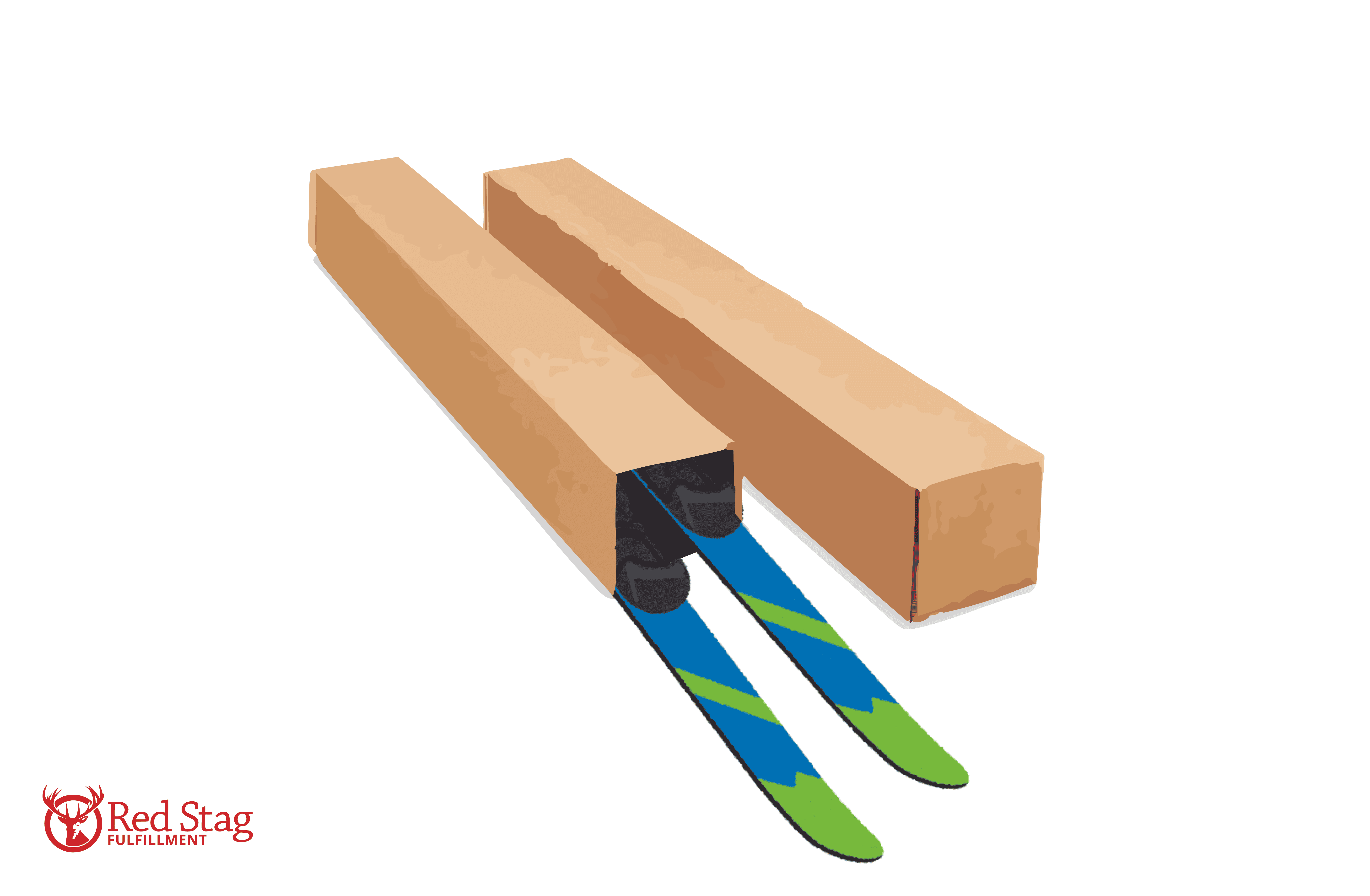 telescopic boxes for skis